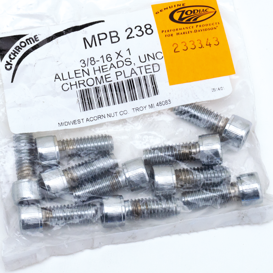 Midwest Acorn Nut Company Chrome Plated Allen Head Screws Assortment Knurled – Hardware