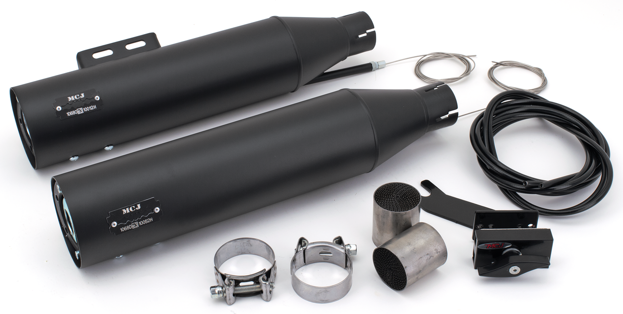 Mcj Adjustable Mufflers for Milwaukee Eight Softail – Exhaust