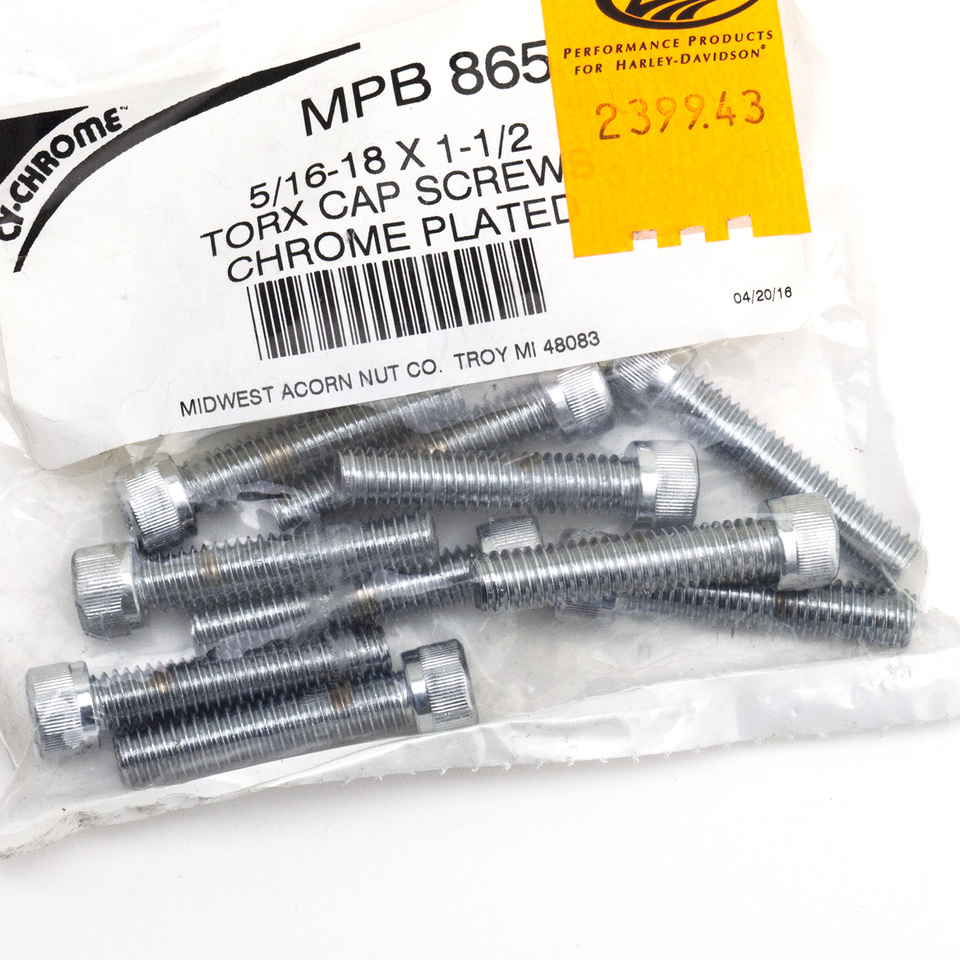 Midwest Acorn Nut Company Chrome Plated Socket Head Torx Screw Assortment – Hardware