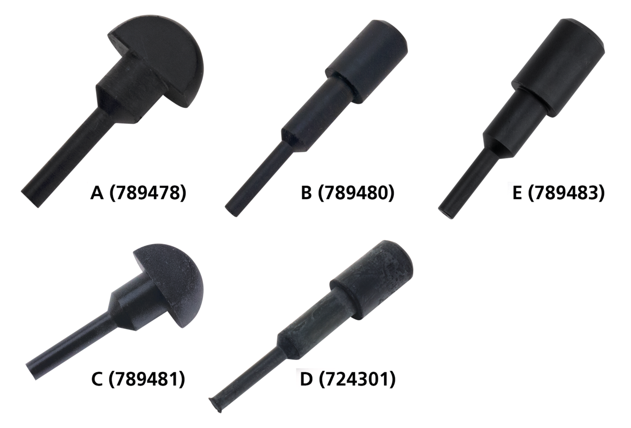 V-Twin Rear Brake Caliper Bumper Rubbers
