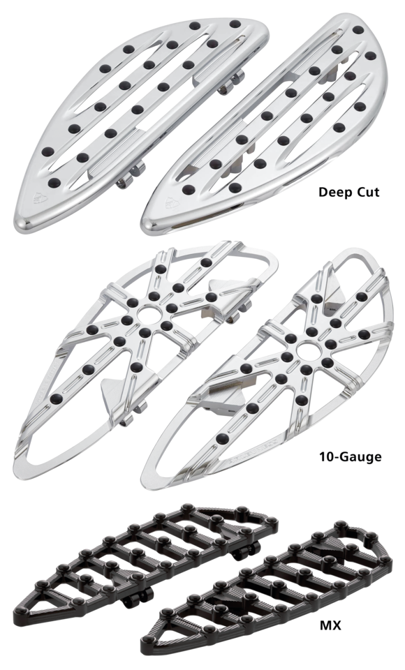 Arlen Ness Floorboards for Heavyweight Indian – Foot Control