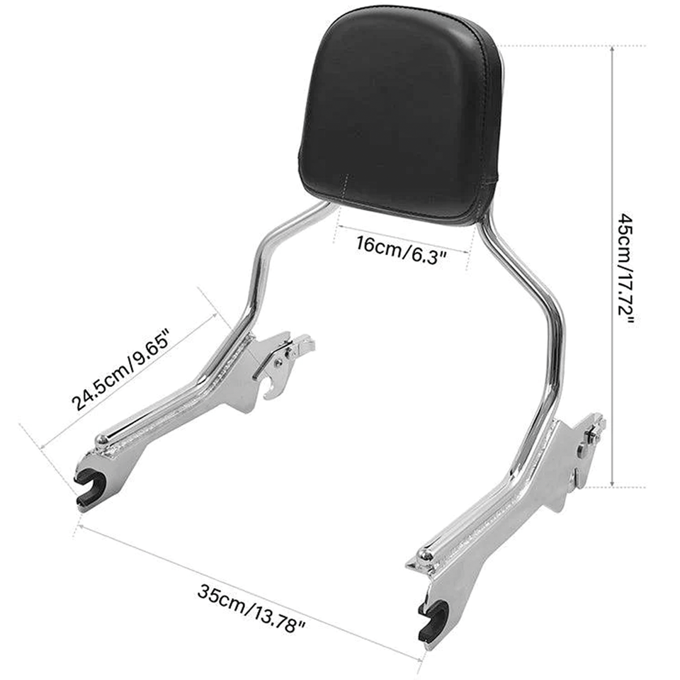 Zodiac Detachable One Piece Sissy Bar for Fat Boy and Breakout – Seat
