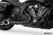 Freedom Performance Exhaust Shorty Turn Out Slash Cut 2-INTO-1 for Indian Powerplus & Thunderstroke