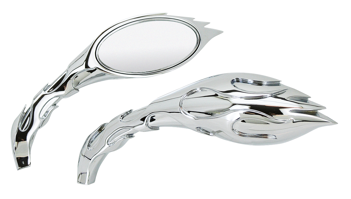 Zodiac Magma Flamed Mirrors – Handlebar