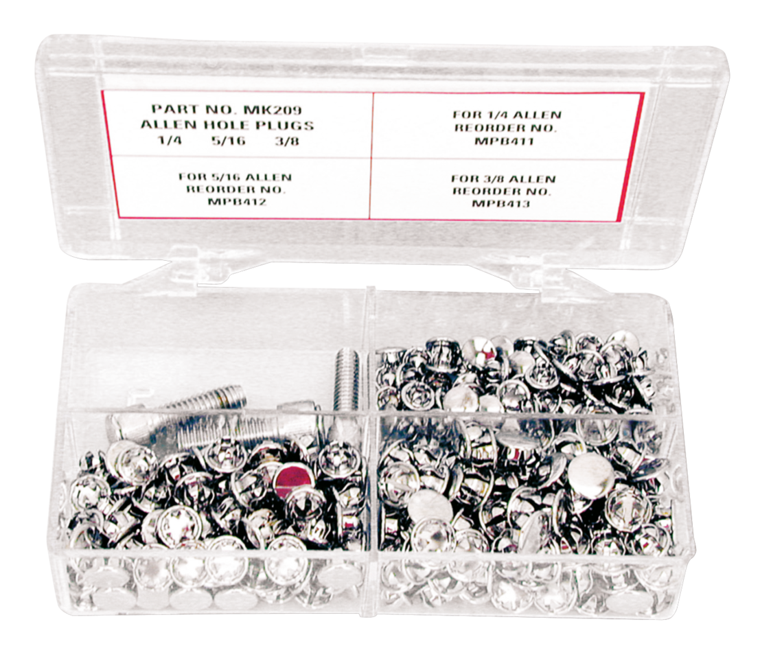 Midwest Acorn Nut Company Assortment Tray Allen Hole Plugs – Hardware