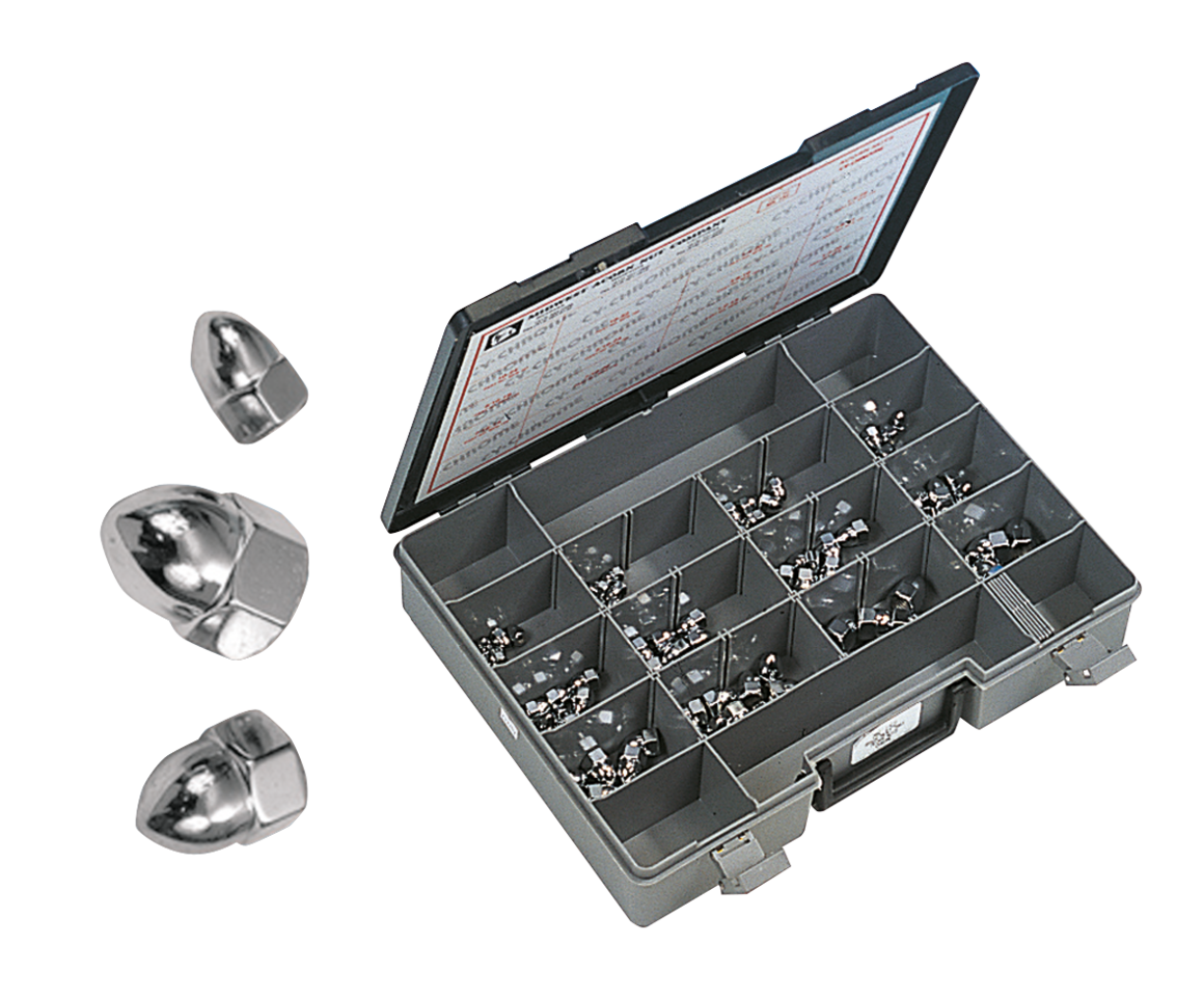 Midwest Acorn Nut Company Chrome Acorn Style Nut Assortment – Hardware