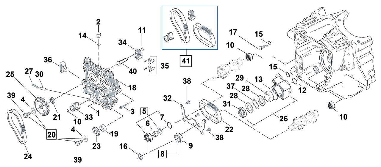 Zodiac Cam Chain Parts for Early Twin Cam – Engine