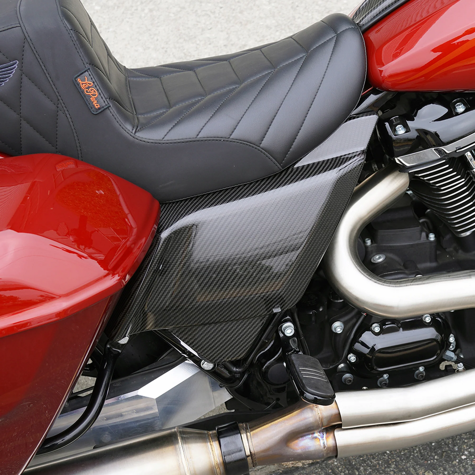 Arlen Ness Carbon Fiber Side Covers Touring – Frame & Rear Suspension