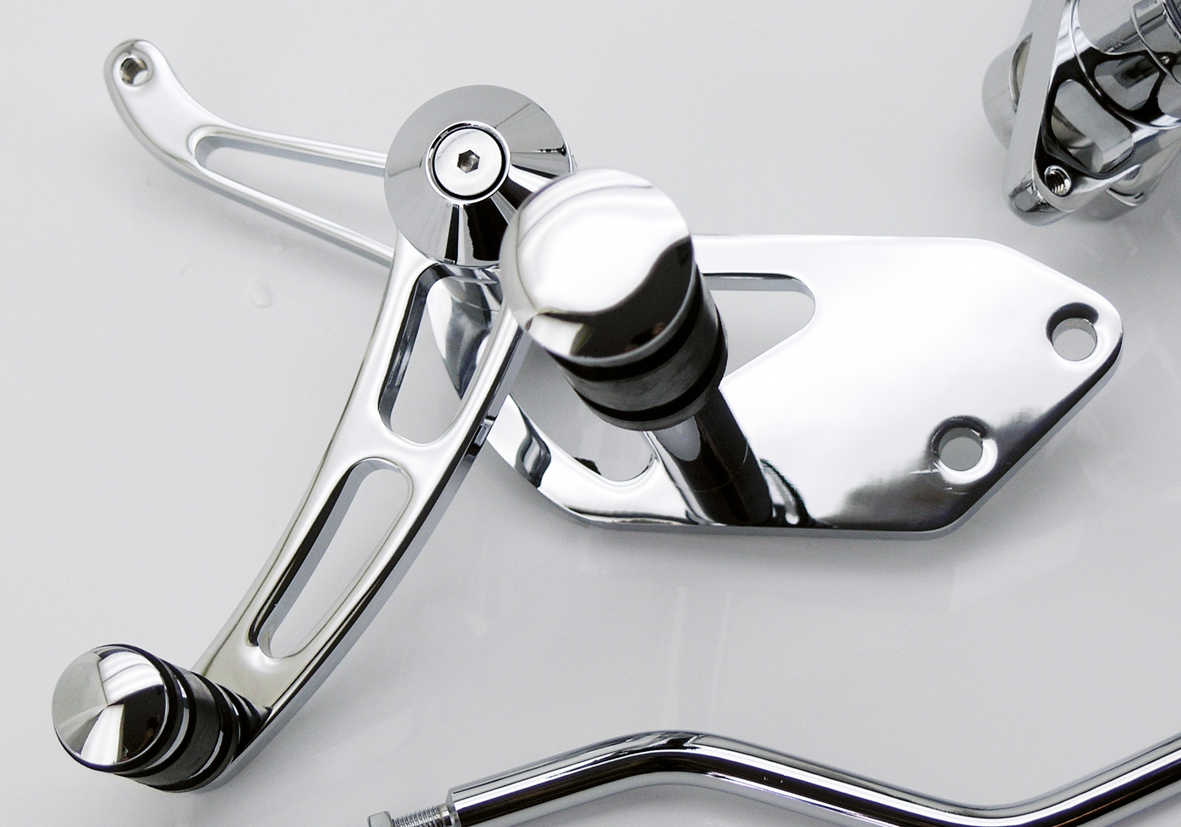 Zodiac Billet Aluminum Forward Control Kit for Dyna – Foot Control