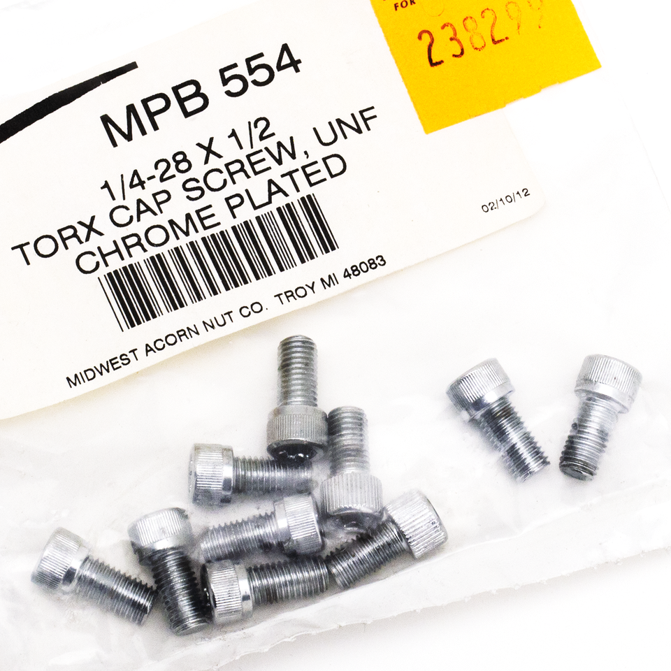Midwest Acorn Nut Company Chrome Plated Torx Head Screws Assortment – Hardware