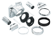 Zodiac Headlight Housing Conversion Kit for Heritage Softail and Fat Boy – Electric & Light