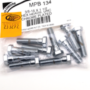 Midwest Acorn Nut Company Chrome Plated Hex Head Cap Screws Assortment – Hardware