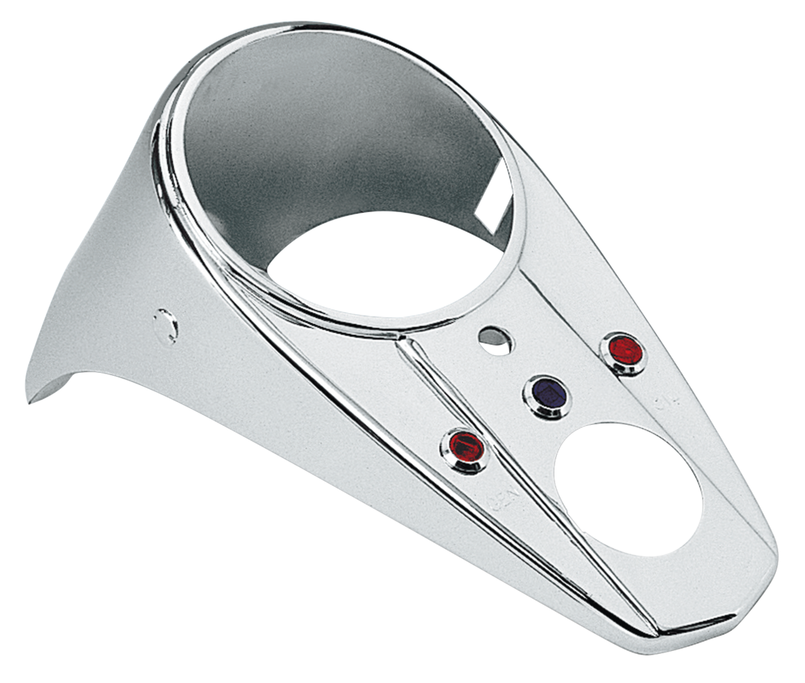 Zodiac Three-Light Dash for Fat Bob Tank – Gauges & Dashes
