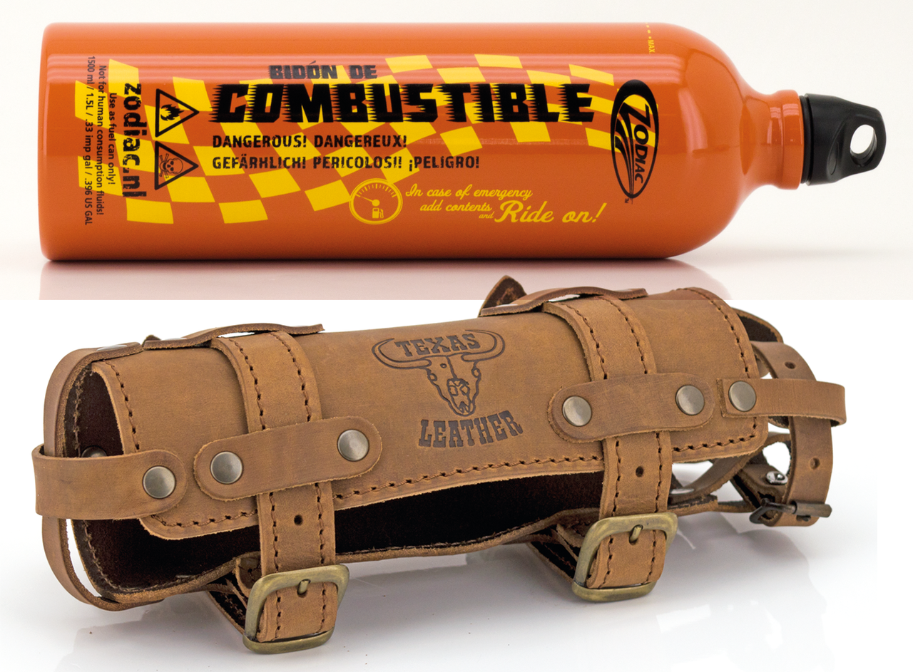Texas Leather Zodiac "bidón De Combustible" Fuel Bottle – Helmets