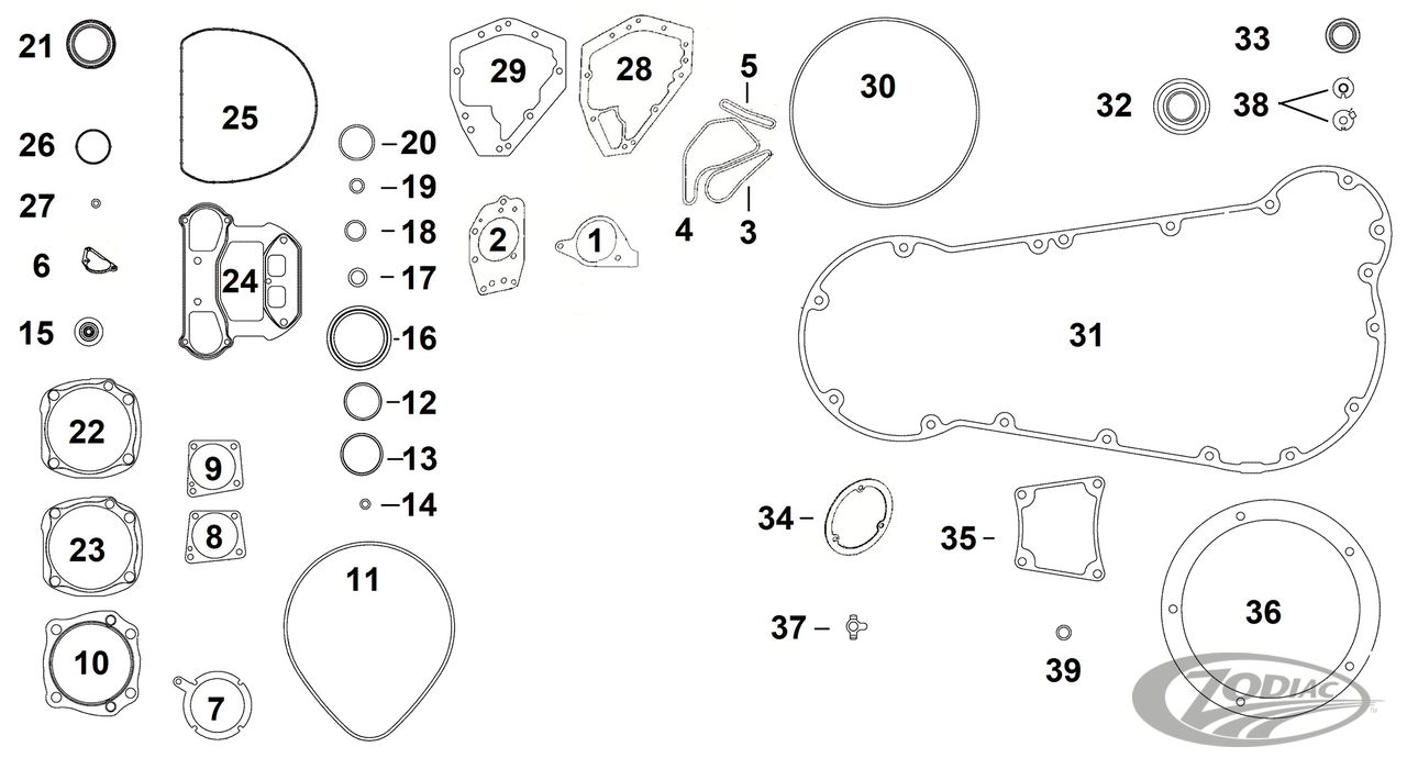 Cometic Gasket Gaskets, Seals, O-Rings and Kits for Indian with Powerplus Engines – Gasket & Seals