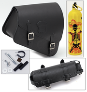 Texas Leather Sportster Frame Bag with Bottle Holder – Luggage