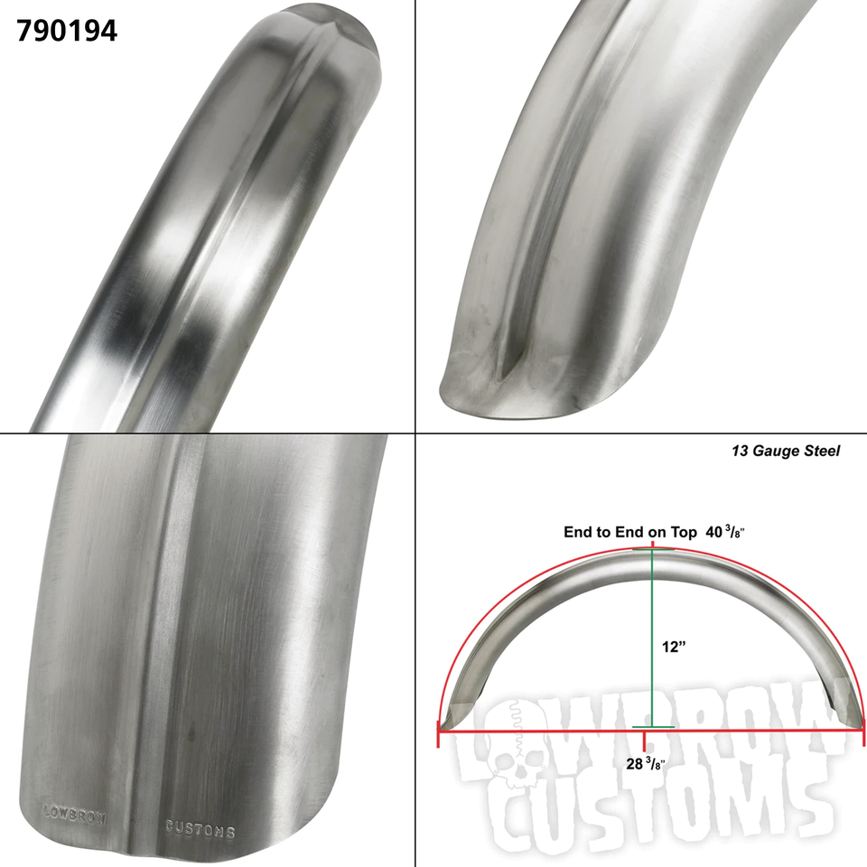 Lowbrow Customs Universal Steel Rear Fenders – Fender & Struts