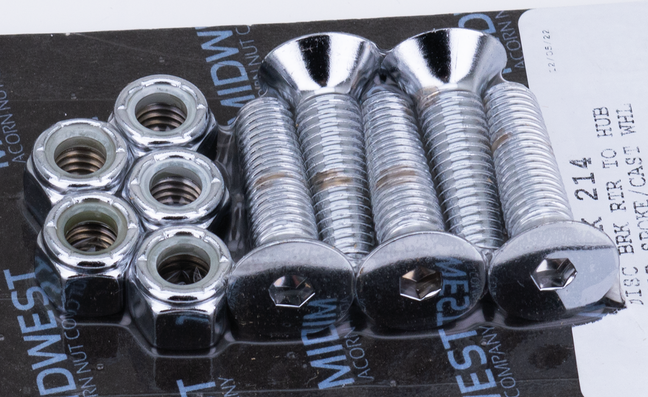 Midwest Acorn Nut Company Brake Rotor Screws & Nuts for Sportster – Hardware