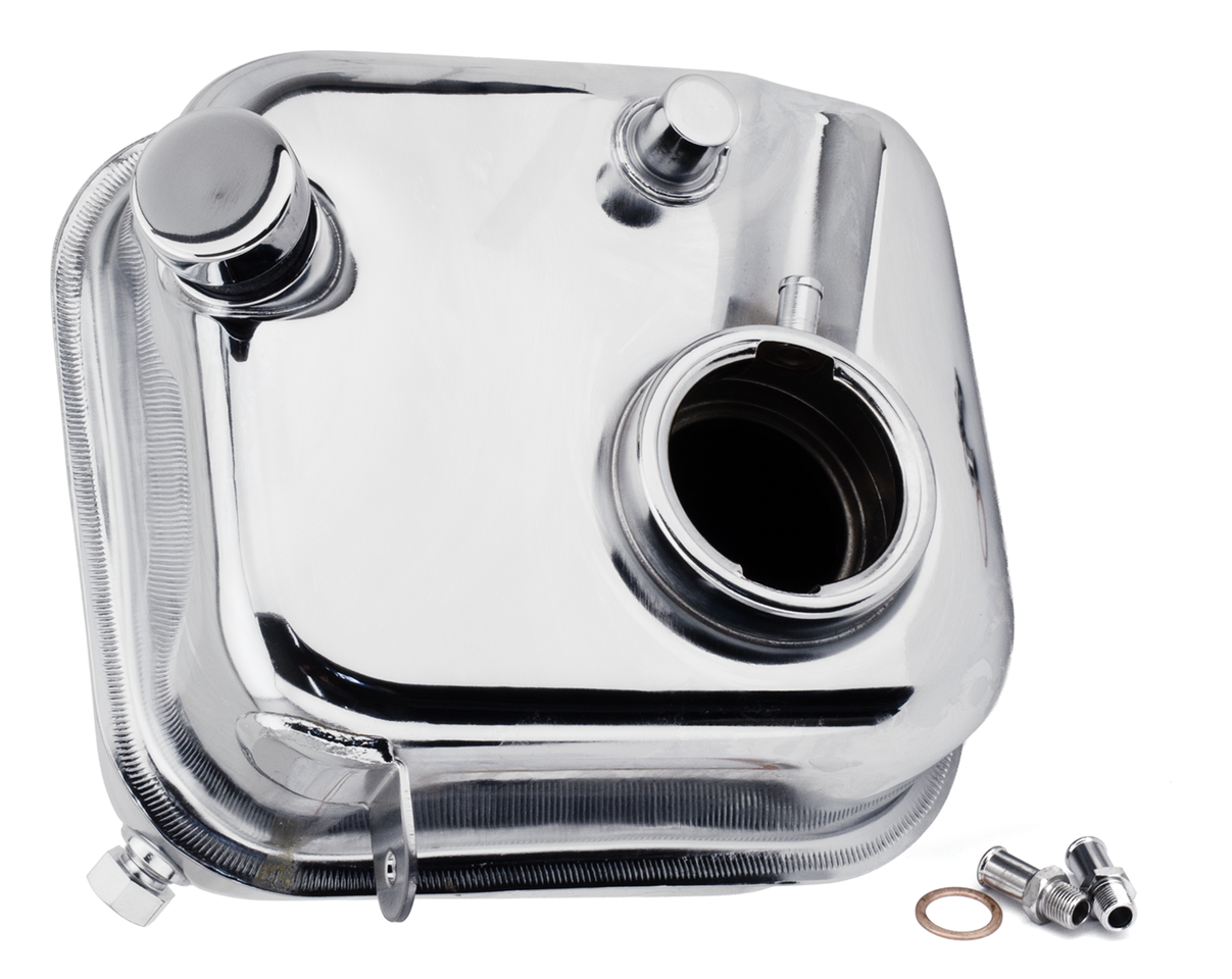 V-Twin Chrome Oil Tank for 4 Speed Big Twin – Gas- & Oil Tank