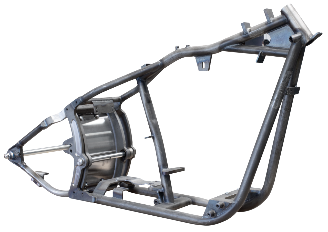 Zodiac's "super-Ass MK1" Evolution Softail Style Frame Kit – Frame & Rear Suspension