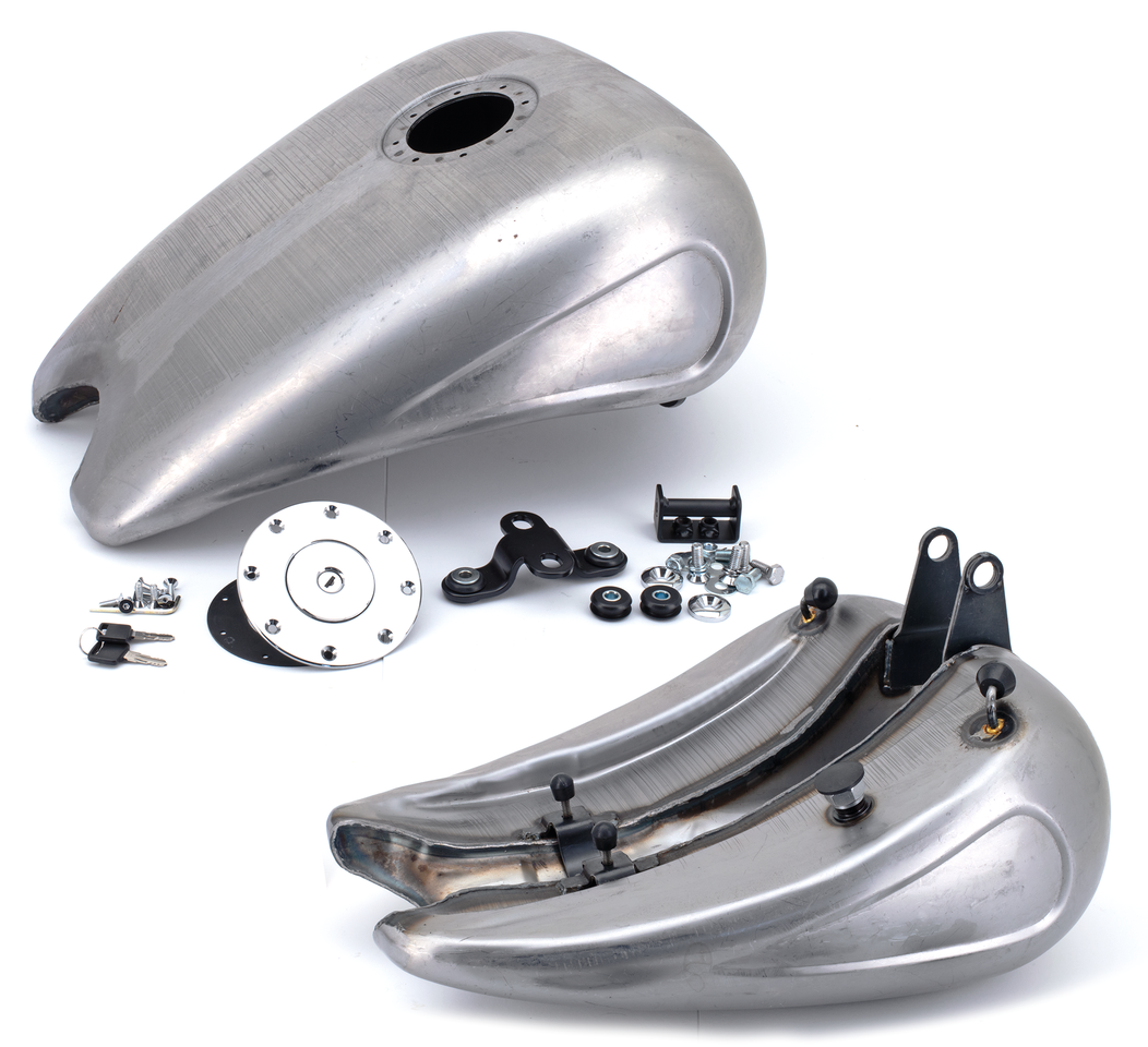 Zodiac One Piece 2" Stretched Steel Tank with Indents – Gas- & Oil Tank
