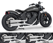 Freedom Performance Exhaust 4" Slip-Ons for Indian Scout 2015-2024