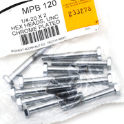 Midwest Acorn Nut Company Chrome Plated Hex Head Cap Screws Assortment – Hardware