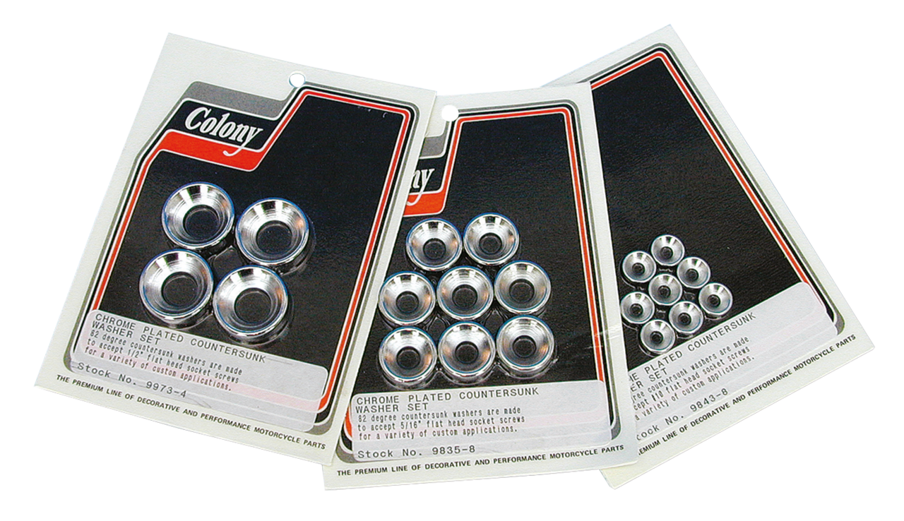Colony Companion Countersunk Chrome Washers – Hardware