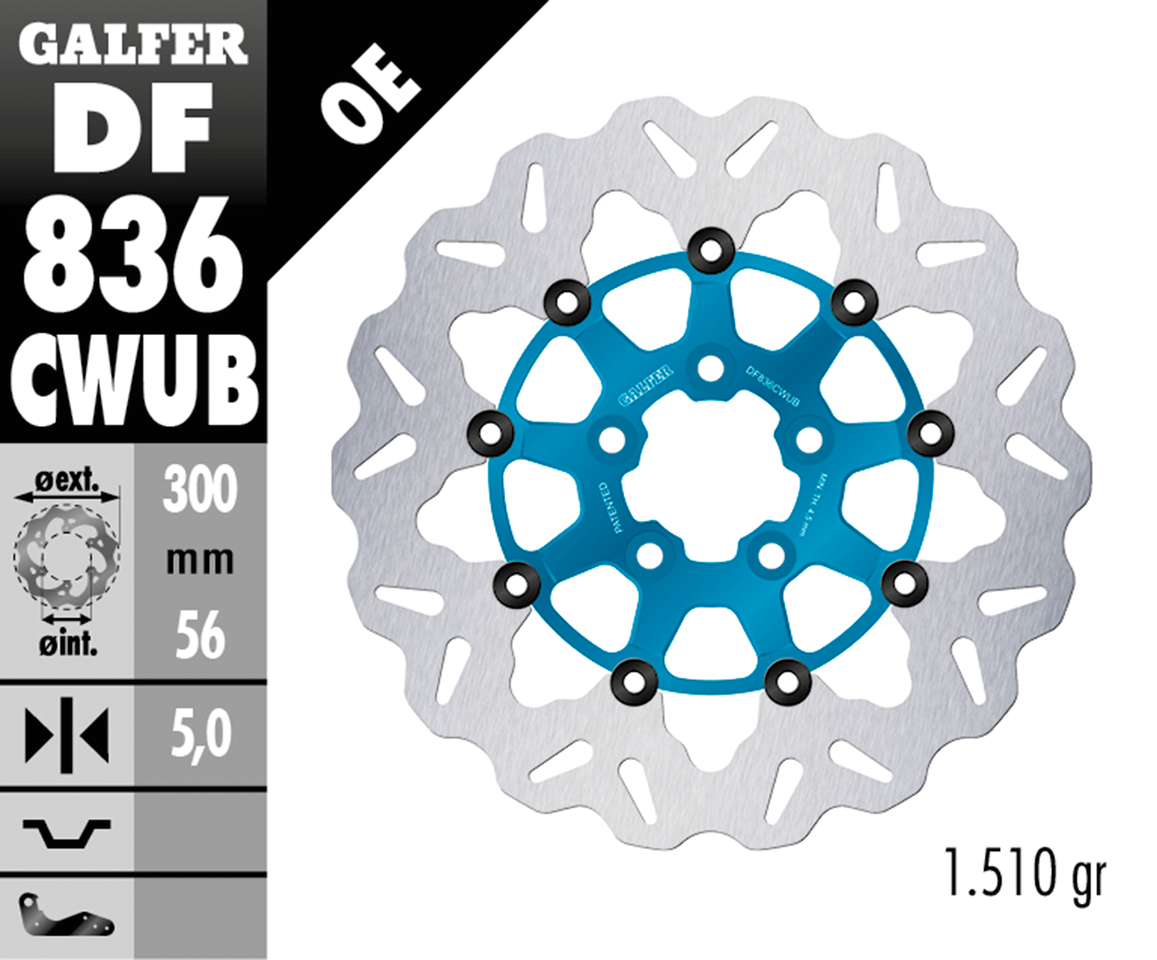 Galfer "wave" Floating Disc Brake Rotors