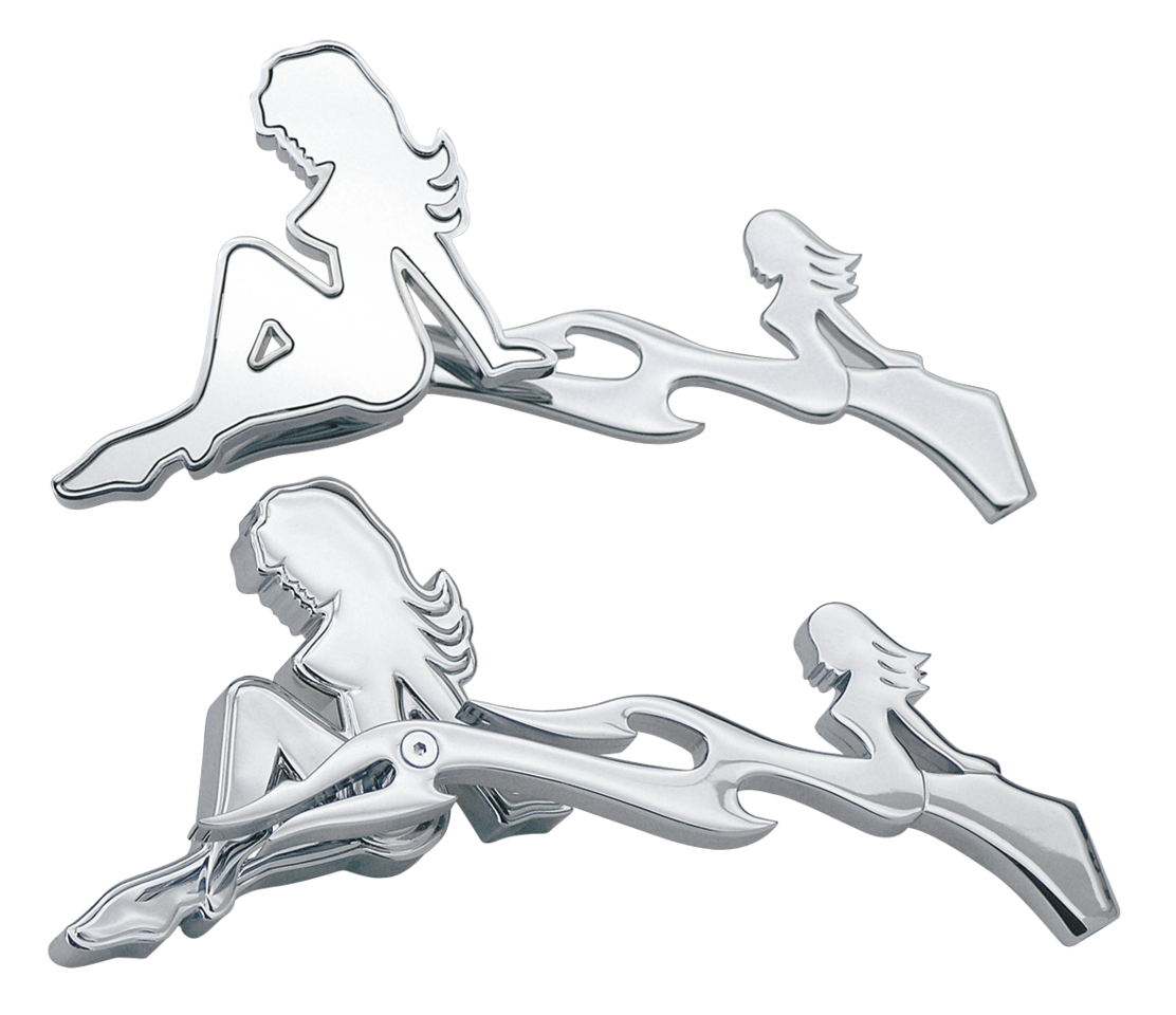 Zodiac Mistress Mirror Set with Flames – Handlebar