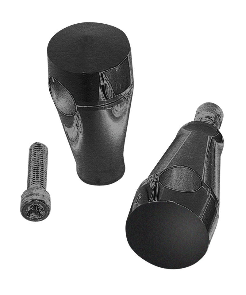 Kustom Tech Billet Aluminum Round Risers – Handlebar