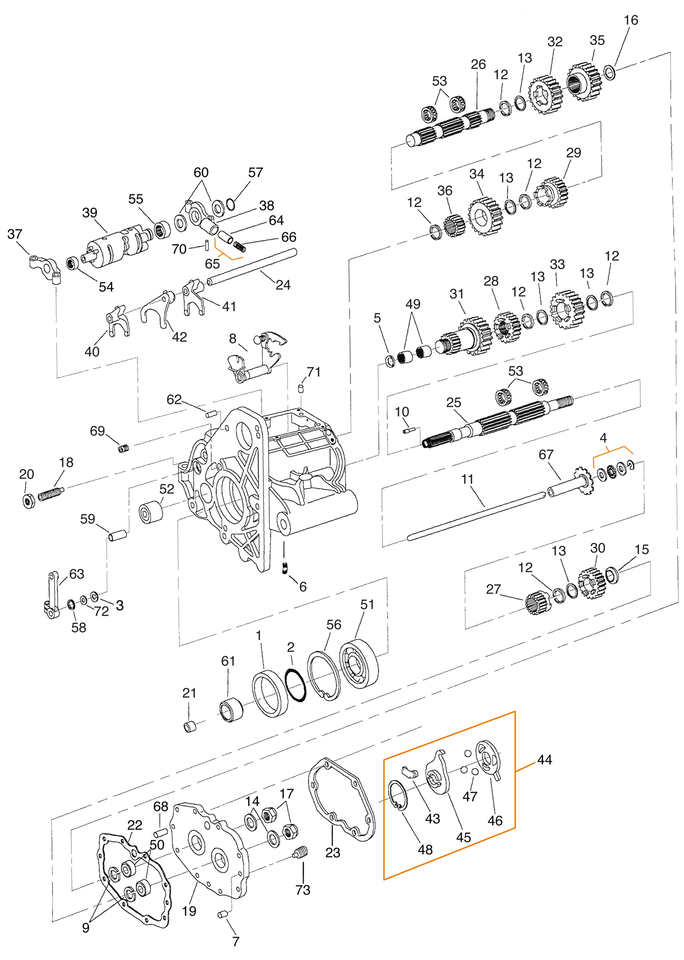 Zodiac Transmission Gasket, O-Rings and Seals for 5 Speed Big Twin – Gasket & Seals