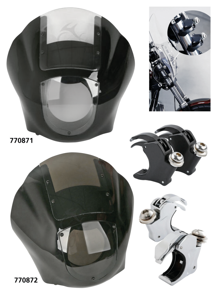 Zodiac Quick Release Handlebar Fairings – Windshield