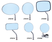 Zodiac "retro Blues" Blue Glass Mirrors – Handlebar