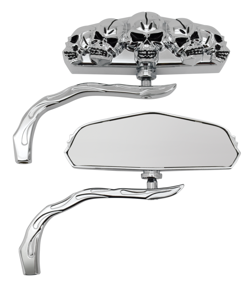 Zodiac Genuine Zodiac Skull-Vision Mirrors – Handlebar