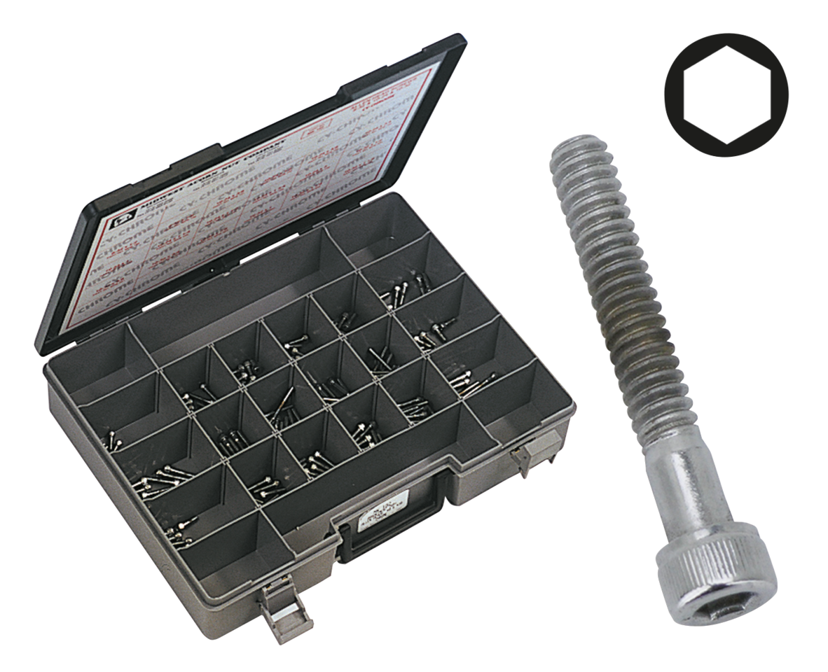 Midwest Acorn Nut Company Chrome Plated Allen Head Screws Assortment – Hardware