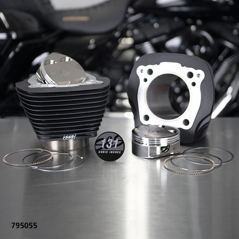 S&S 131CI & 136CI Big Bore Stroker Cylinders for Milwaukee Eight – Engine
