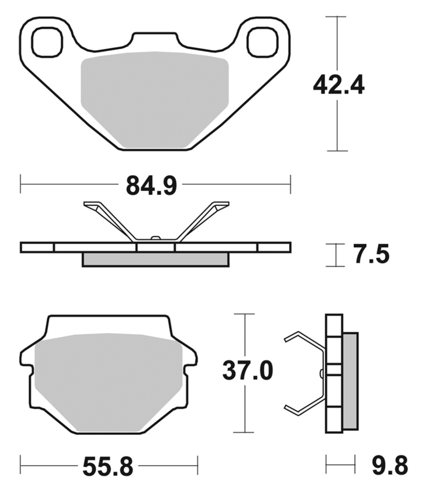 Sbs Rear Disc Brake Pads