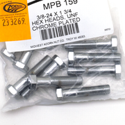 Midwest Acorn Nut Company Chrome Plated Hex Head Cap Screws Assortment – Hardware