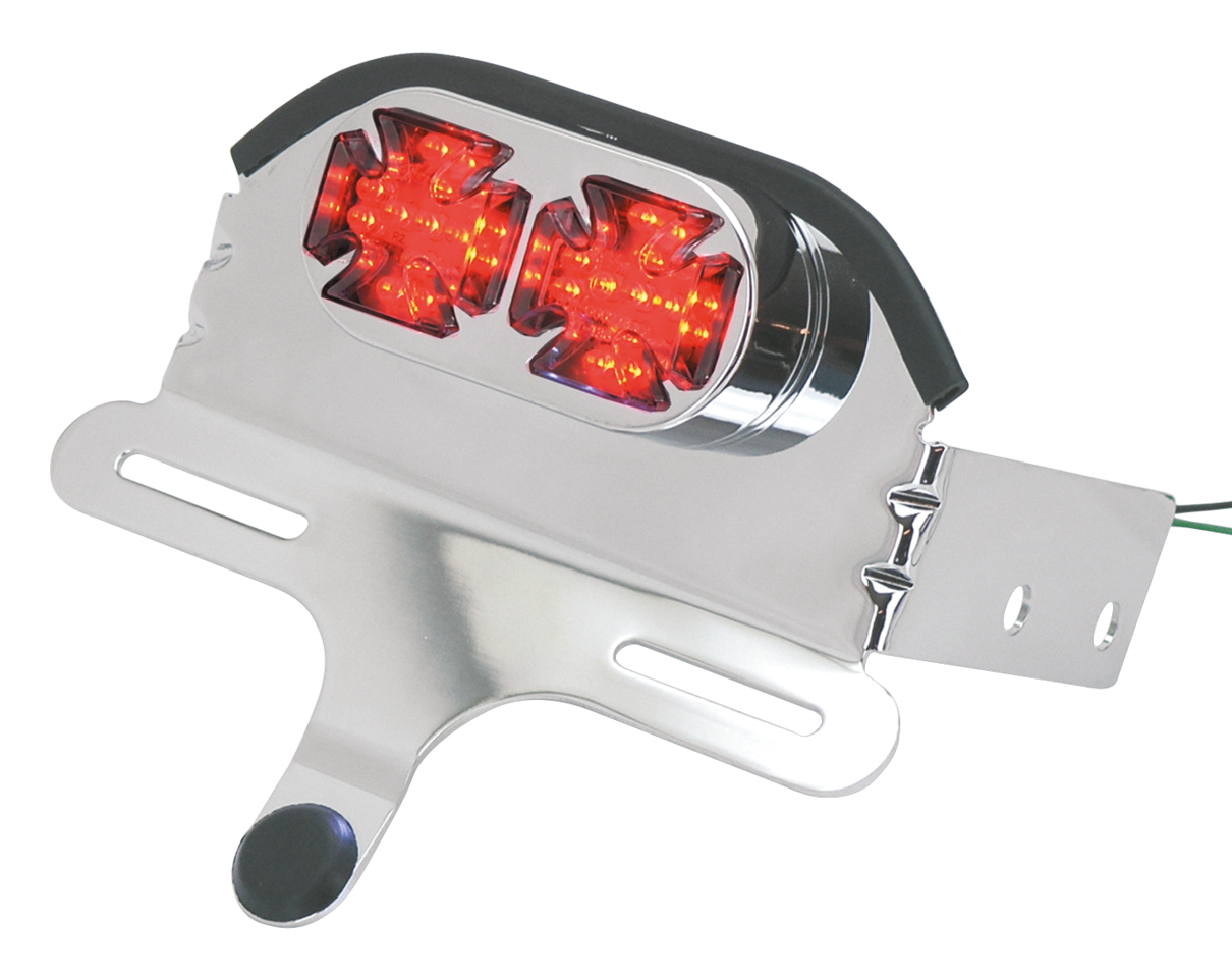 Zodiac Fatbob Style Twin Cross LED Taillight – Electric & Light