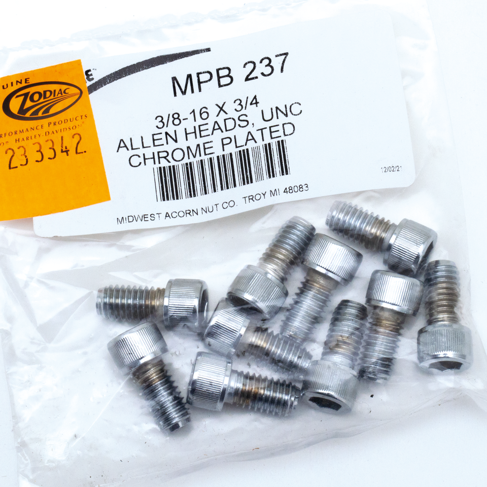 Midwest Acorn Nut Company Chrome Plated Allen Head Screws Assortment Knurled – Hardware