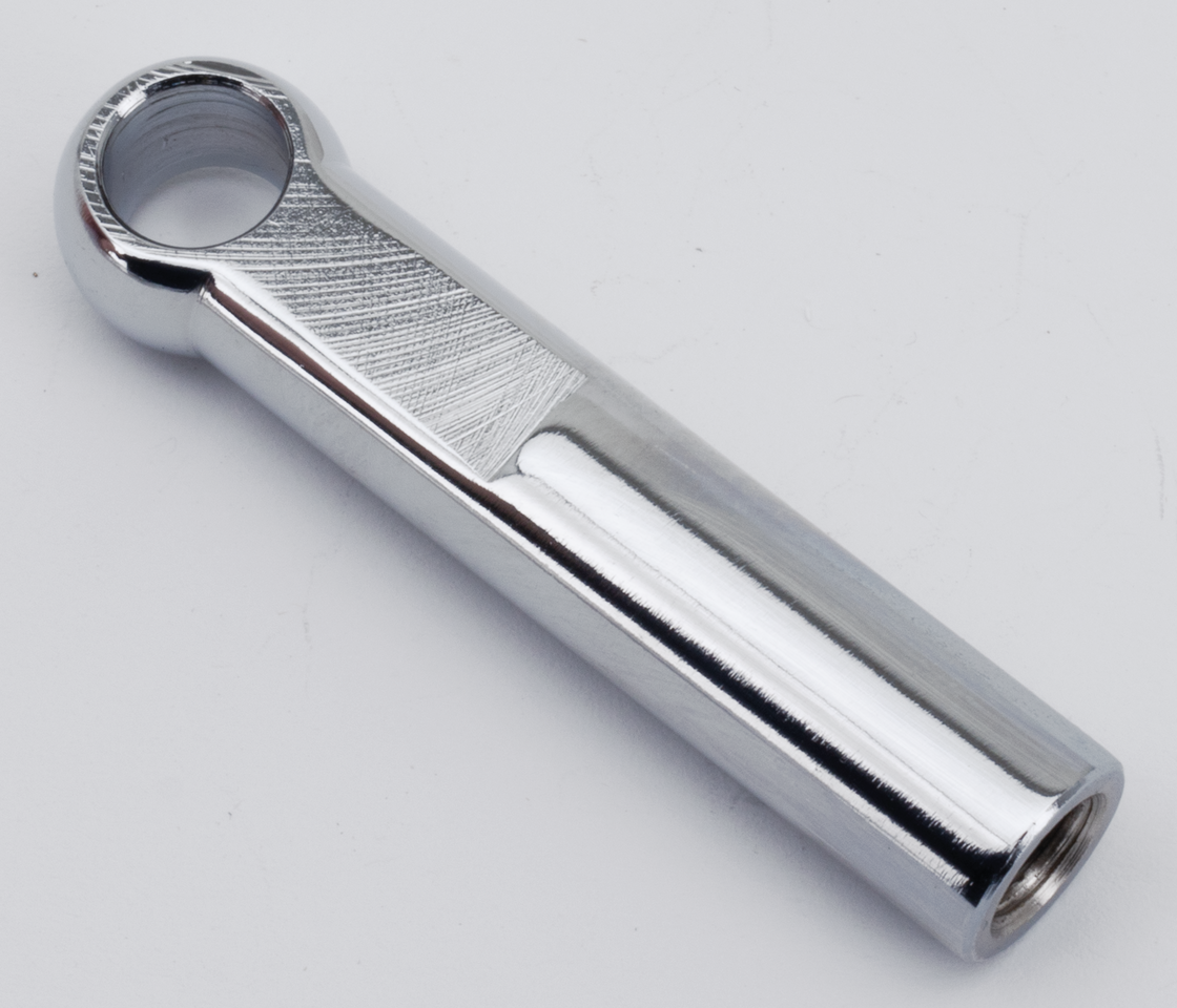 Zodiac Chrome Plated Gear Shifter Linkage and Rod End for Big Twin – Foot Control