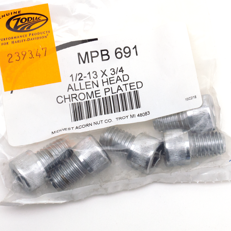 Midwest Acorn Nut Company Chrome Plated 1/2'' Unc Allen Head Screw Assortment – Hardware