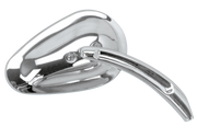 Zodiac Chrome Sweeping Teardrop Style Mirrors – Handlebar