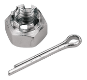 Zodiac Chrome Castle Nut for Rear Axles – Wheel & Tire